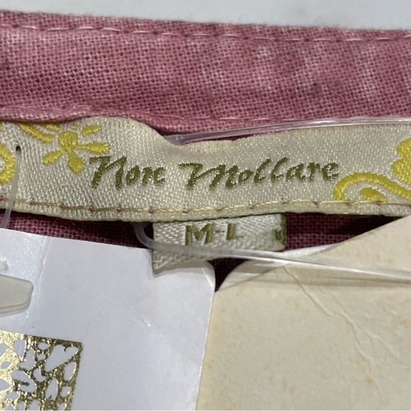 Floral Lace Sweater Vest Womens M-L Mauve Button Up Knit Sheer Boho New - Picture 9 of 12